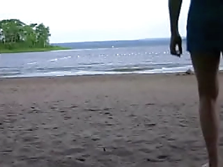 walk on the beach in nighty