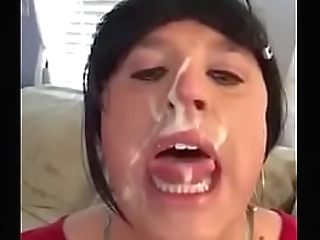 cum eating sissy crossdresser
