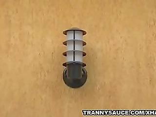 hd shemale honey patricia sabatine tugs her hard cock