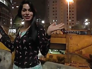 nicolly lopes plays with her shecock