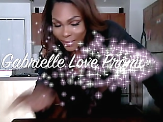 this stud gets a boner sucking fernanda s cock through her pantyhose