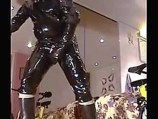 big tits blonde danny strokes her tgirl cock on the sofa