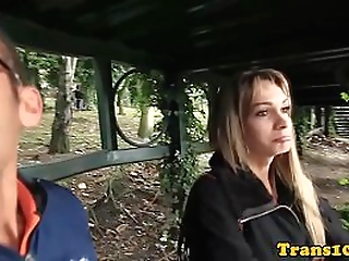 pickedup tranny sucking dick and assfucked