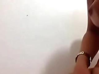 tranny temptress laisa lins stuffs her ass with long glass dildo