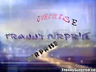 this guy is sucking a big cock ladyboy, shemale so deep!