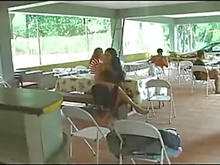 curvy, shemale teases her ass while wanking, intensifying the fetish