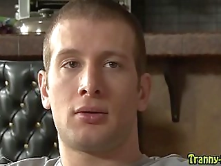 tgirl hooker swallows cum