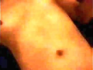 black jeans shorts black bra and cute slim shemale cosplayer model