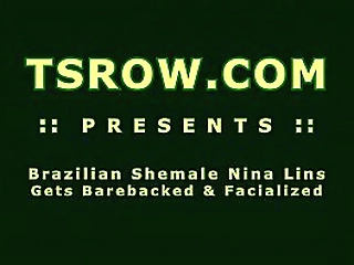 brazilian shemale nina lins gets barebacked
