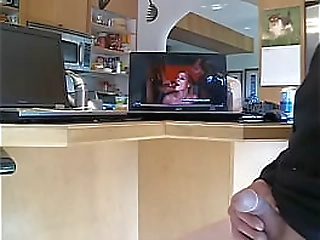 stunning shemale jacks off and shows ass