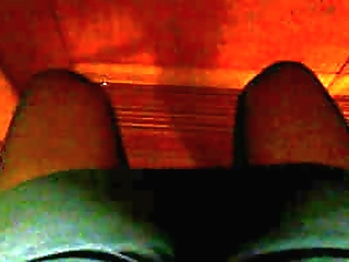 shemale masturbates in stockings