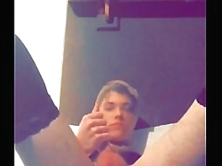 teen shemale masturbates with hairbrush before eating own cum