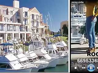 fit shemale avilla stroking her juicy big cock