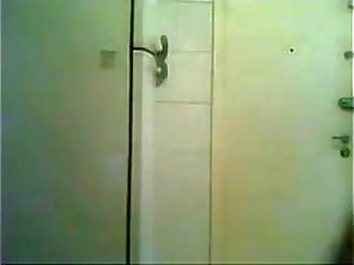 brunette ts karn jacks off her big dick and plays with dildo