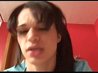 sexy blonde enjoys a threesome with her lover   ts raissa melo