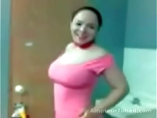 she gives him a surprise. his very own shemale!