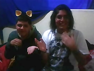 hot blonde shemale stroking her cock in the bedroom