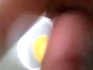 majestic big-booty shemale, in lingerie, tugging grandiose cock