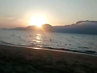 creamy cum pours out from a cute tranny cock