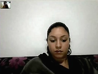 ladyboy in fishnet masturbates solo and cums a lot