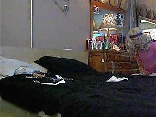 horny blonde jamie croft solo dick stroking