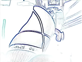 two big boobs ladyboys sucking off one cock after jerking themselves off