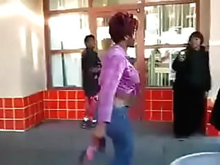 bleached blonde shemale zamira gets a face fuck and anal