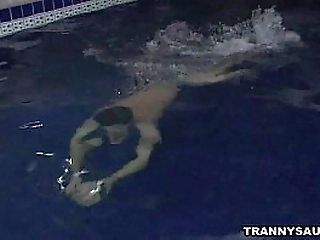 shemale babe nicole marques sucking on a hard cock