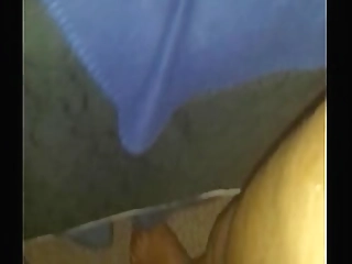 hot blonde gets hammered in the pussy by shemale dick