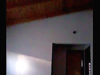 ploy strips and teases before stroking her cock for you