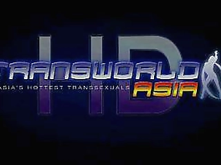 cute little ladyboy in stockings makes her yummy shecock cum