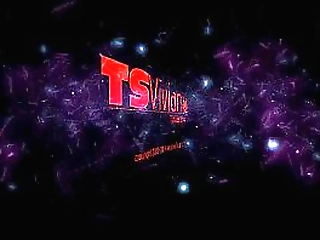 sexy newcomer ts vivian in red lingerie masturbating her big cock