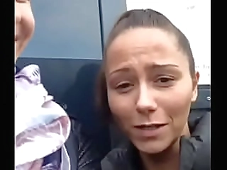 ladyboy in red stockings jerks her big she cock