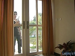 asian transsexual drilled in her ass