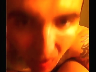 cute petite sissy crossdresser elf teases shemale cock while playing mrs