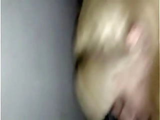 alexa scout strokes herself wearing eyeglasses