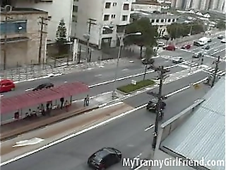 two shemales fucking on the bed