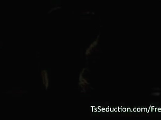 guy sucks dick to busty beautiful tranny