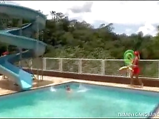 hot sexy shemale take a cock deep in the ass