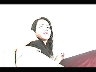 lovely shemale gives blowjob