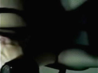 tied up thai shemale koko plays with her hairy cock