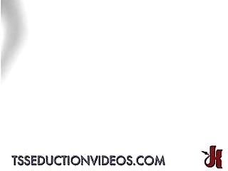 busty black tranny in pink bikini sucks and fucks guy on mats