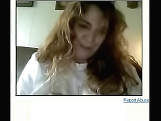 lola the shemale is masturbating wildly with a huge dildo!