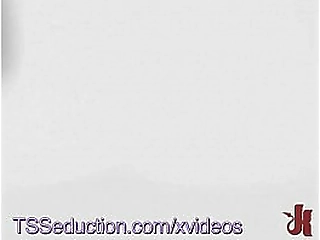 ts bruna butterfly gets a big cock in her ass