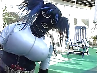 sexy blonde shemale leticia castro in her high heels